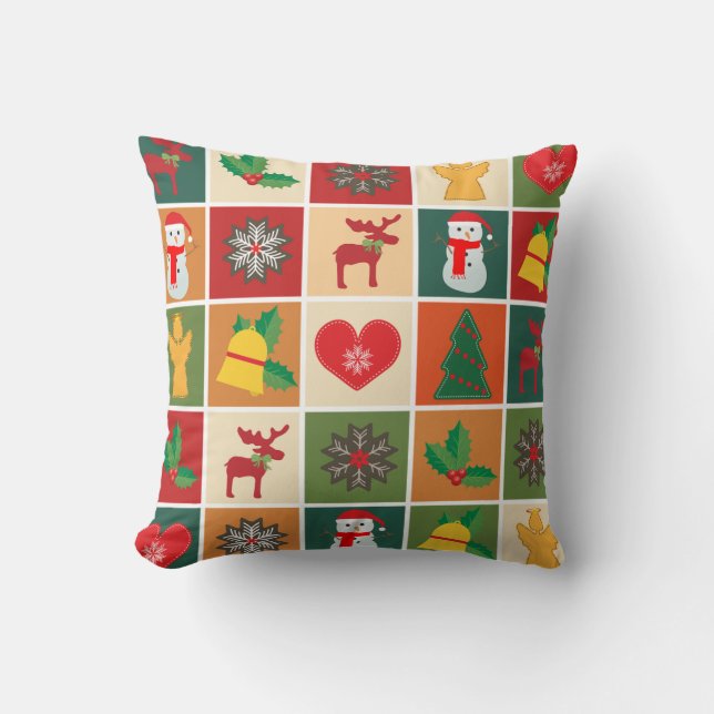 Almofada Colagem de Natal (Frente)