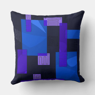 Almofada Colagem Egípcia Maz - Indigo Blue Lilac