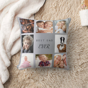 Almofada Colagem personalizada de fotos melhor pai de sempr