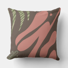 Almofada Colagem Tropical Abstrato Boho Pelicano Moderno