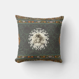 Almofada Colagem Vintage Retro com rendas e flores