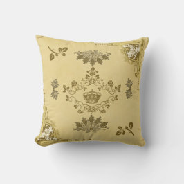 Almofada Colagem Vintage Retro com rendas e flores