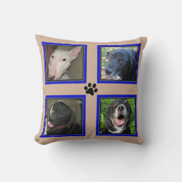 Almofada Colagens de Fotos Personalizadas 4 -Quadro Azul-Cl