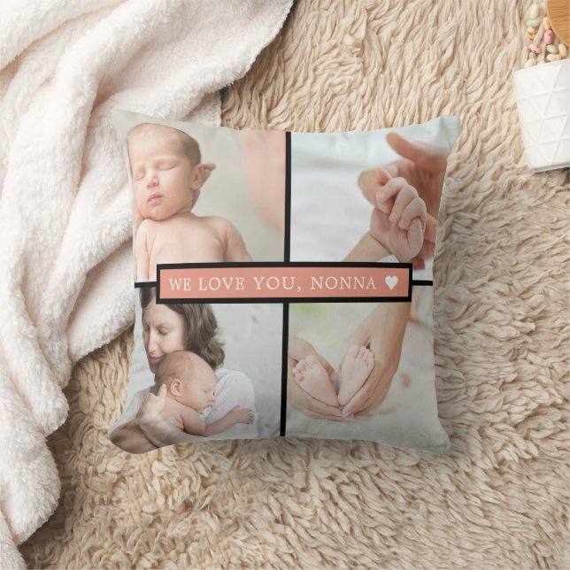 Almofada Colar de Fotos Personalizado Carol (Cobertor)