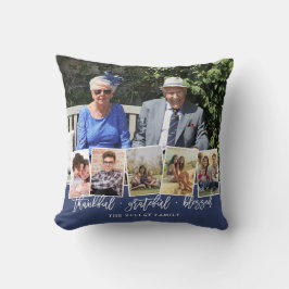 Almofada Colar Personalizado Agradecido com 6 Fotos em Cor 