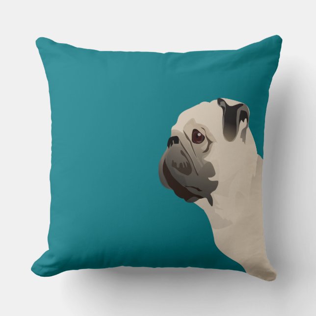 Almofada Colar raça básica - personalizá-la com texto e cor (Frente)