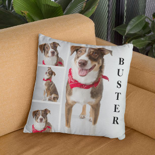 Almofada Colcha com Colagem de Fotos de Animais de Estimaçã