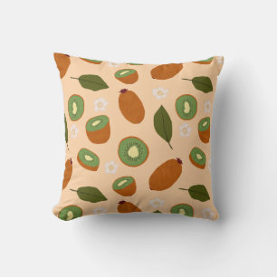 Almofada Coleção de padrões da fruta - Kiwi