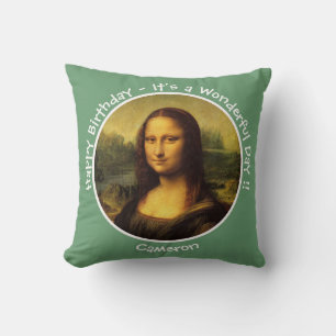 Almofada Coleção do Partido Leonardo da Vinci Mona Lisa