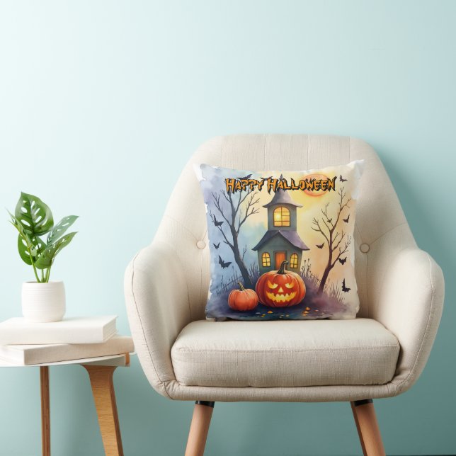Almofada Coleção Moderna de Halloween Fofo e Assustador (Cadeira)