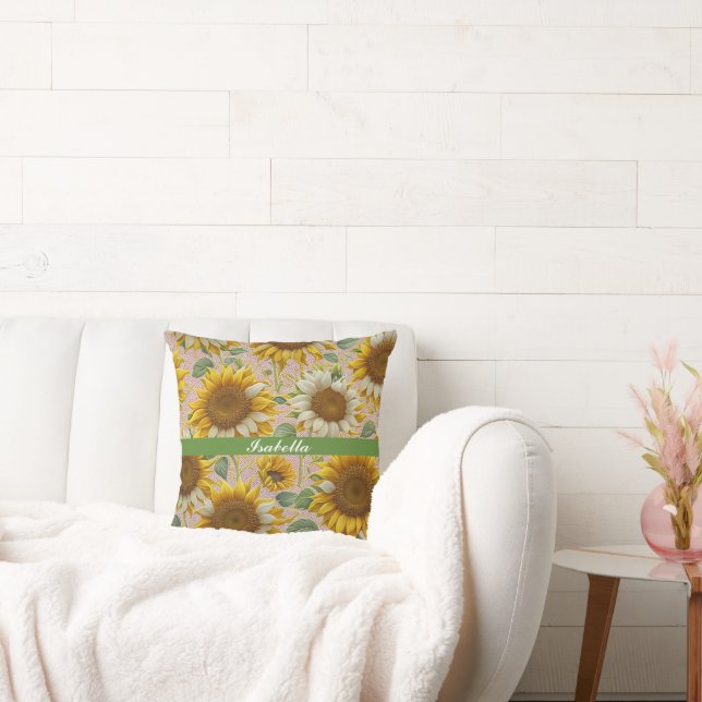 Almofada Coleção Popular de Bela Bela Flor de Sol (Sofá)