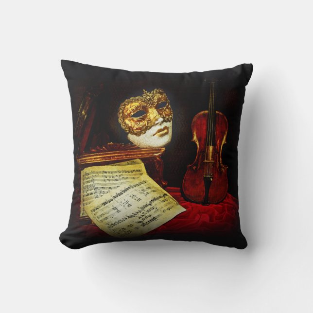 Almofada Coleção Venetian Mask - Noite musical (Frente)