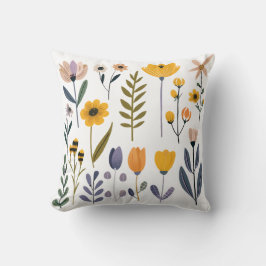 Almofada Coleta С de flores vetoras