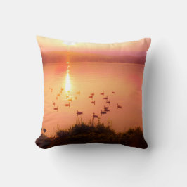 Almofada Coletor solar rosa e pêssego