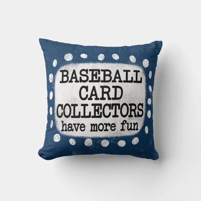 Almofada Coletores de Placas Baseball Mais Travesseiro deco (Frente)
