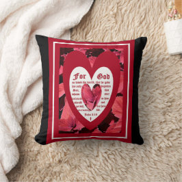 Almofada Coleus Close com John 3:16