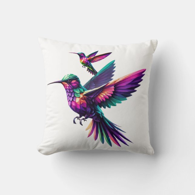 Almofada Colibrí prisma multicolor (Frente)