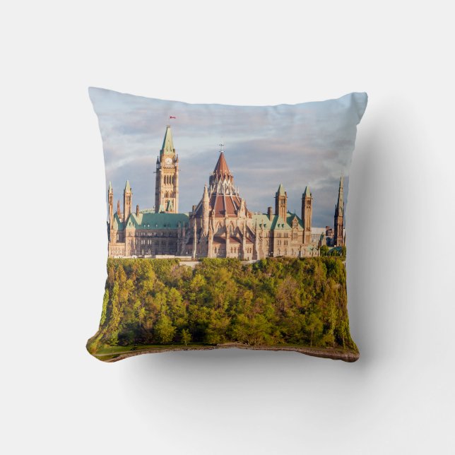 Almofada Colina do Parlamento em Otava - Ontário, Canadá (Frente)