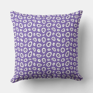 Almofada Colírio Abstrato de Mazipoodles - Branco roxo