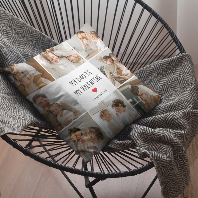 Almofada Collage Photo | Meu Pai É Meu Presente Namorados (Criador carregado)