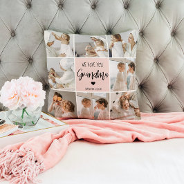 Almofada Collage Photo Pink Nós Te Amo Avó Melhor Presente