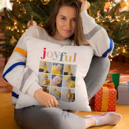 Almofada Collage Photo | Presente de férias alegres