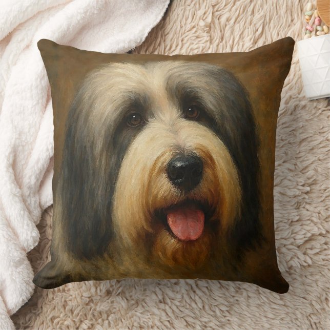 Almofada Collie Barbudo (Cobertor)