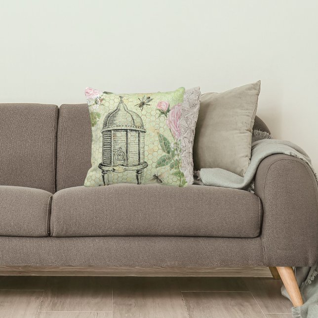 Almofada Colmeia Floral Vitoriana (Criador carregado)