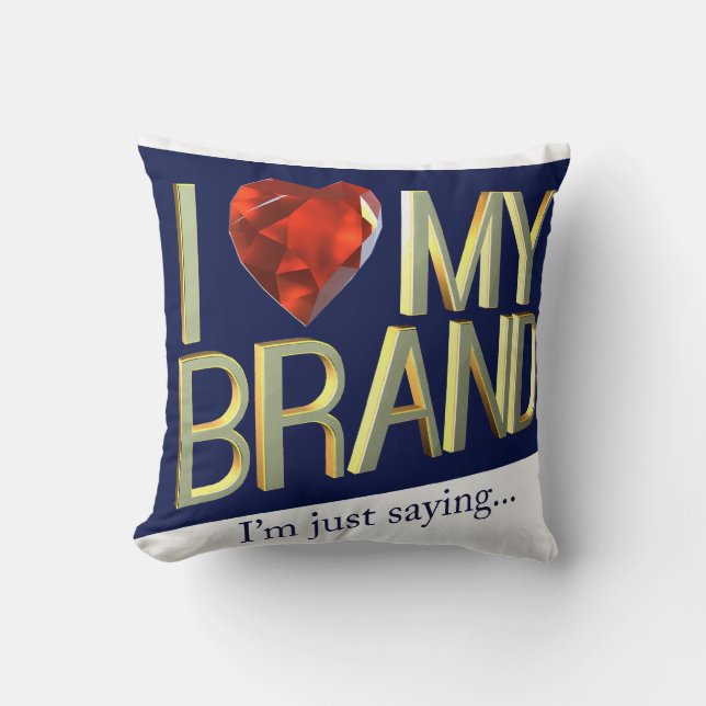 Almofada Coloque sua cabeça em seu próprio travesseiro (Frente)