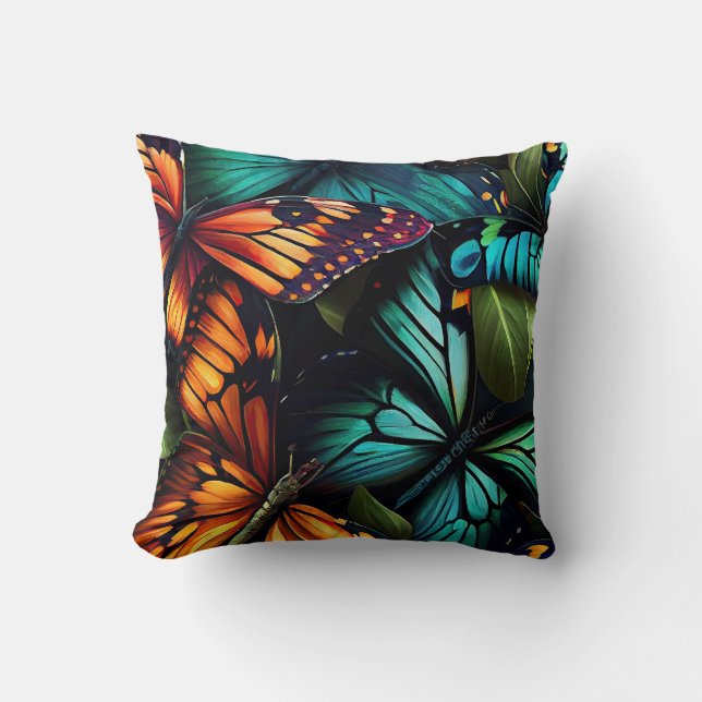 Almofada Color Burst – Butterflies in Motion (Frente)