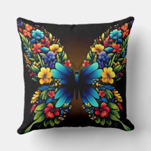 Coloração de uma borboleta com asas florais