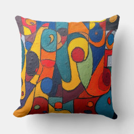 Almofada Colorcubo 1 Travesseiro decorativo de Cubismo Colo