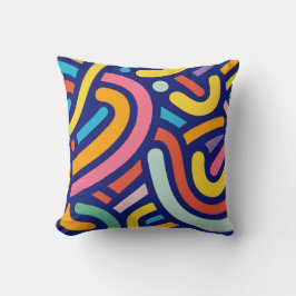 Almofada Colorful Abstract Lines Pillow