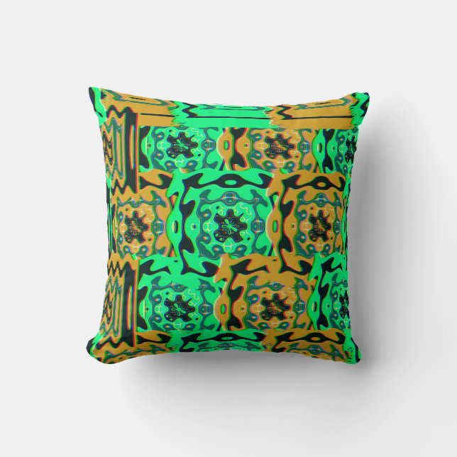 Almofada Colorful Bauhaus Geometric Pattern  (Frente)