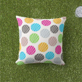 Almofada Colorful Dots Throw Pillow