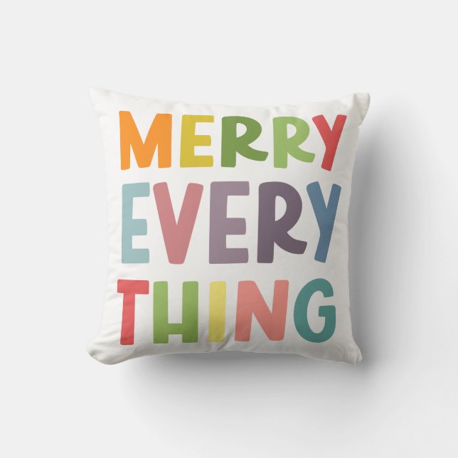 Almofada Colorful Merry Everything Inclusive HOLIDAY COZY (Frente)