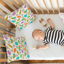 Almofada Colorful Umbrellas with Clouds and Raindrops