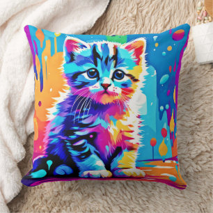 Almofada Colorida Kitten Design