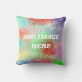 Almofada Coloridas Nuvens De Verão Aquarela Para A Vovó Mãe