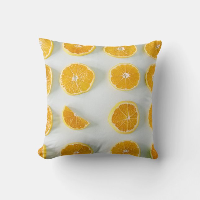 Almofada colorido com laranja (Frente)