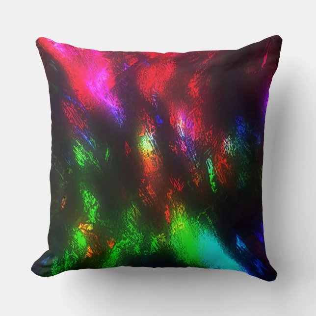 Almofada Colorido com rugosidade ofuscada por preto (Frente)