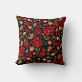 Almofada Colorido Floral de Verão de Flores Silvestres Pret
