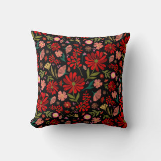 Almofada Colorido Floral de Verão de Flores Silvestres Pret