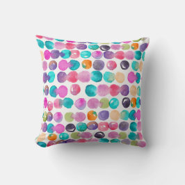 Almofada Colour Pop Throw Pillow – Cute Watercolor Cushion