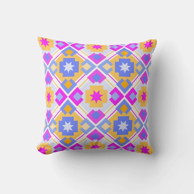 Almofada Colourful throw pillow design  (Frente)