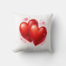 Almofada com corações, elemento decorativo