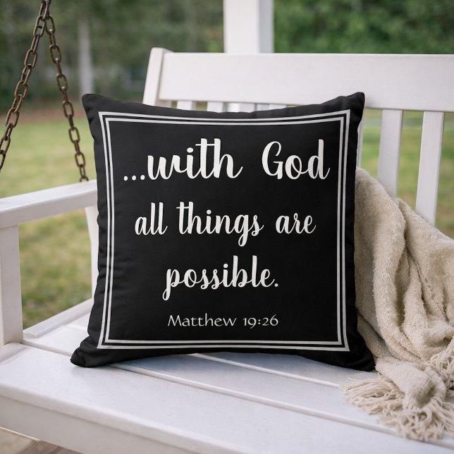 Almofada Com Deus Todas As Coisas São Possíveis Inspiradora (Criador carregado)