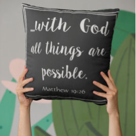 Almofada Com Deus Todas As Coisas São Possíveis Inspiradora