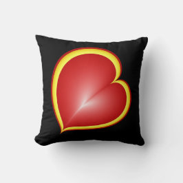 Almofada Com muito amor Corações Amarelos Vermelhos Arte Fr