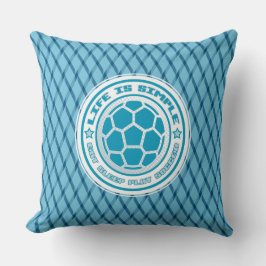 Almofada Coma, Dorme, Jogue Travesseiro decorativo De Futeb